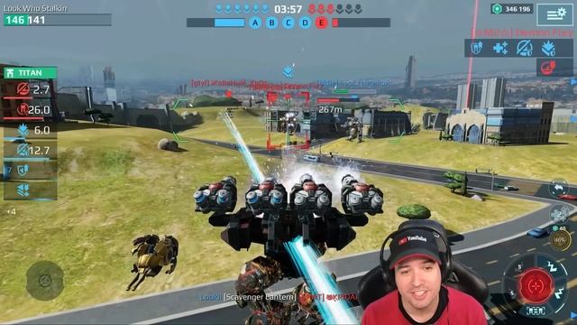 MAX DAMAGE New Buffed REDEEMER Behemoth Mk3 War Robots Gameplay WR смотреть онлайн