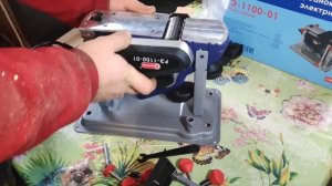 Электрорубанок Диолд РЭ 1100 с подставкой обзор и тест