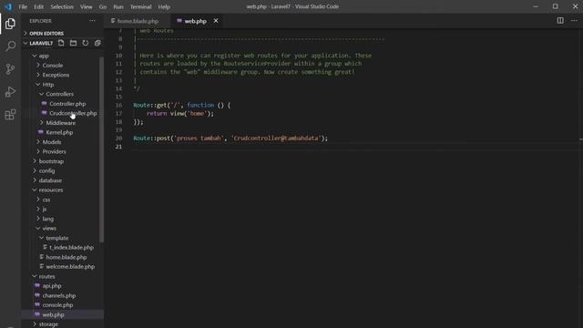 Pembuatan CRUD pada Laravel 8 Windows 10 beserta penjelasan lengkap смотреть онлайн