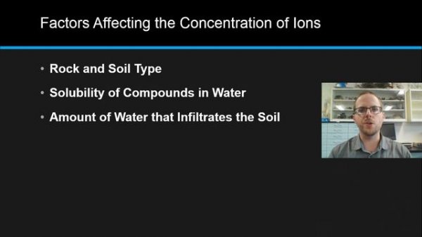 Factors Affecting the Concentration of Ions