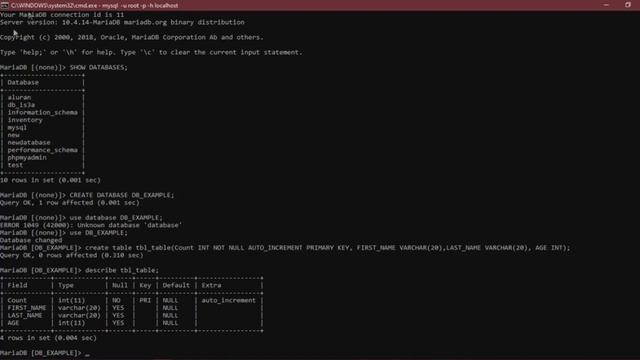 Basic MySQL Queries using XAMPP смотреть онлайн