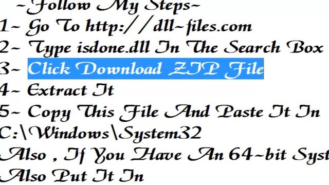ISDONE.dll Error Fix смотреть онлайн