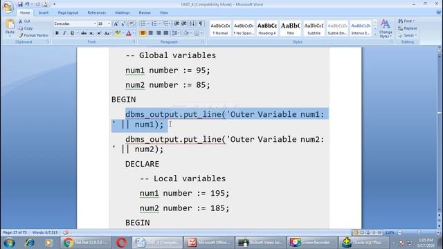 ORACLE UNIT 4 LECT 5 смотреть онлайн