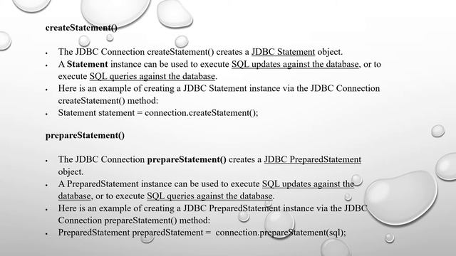 JDBC OBJECTS смотреть онлайн