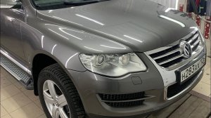 Volkswagen Tuareg установка bi led линз в адаптивные фары.