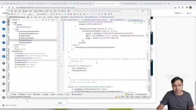 Geofencing in Android Studio | Build a Treasure Hunt app using Kotlin смотреть онлайн