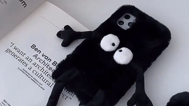 Корейский плюшевый мягкий чехол для IPhone