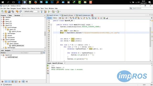 Java ile OpenCV 3.2 Dersleri #3-Kanal Sayısı,Pixel Değiştirme,Resim Kaydetme смотреть онлайн
