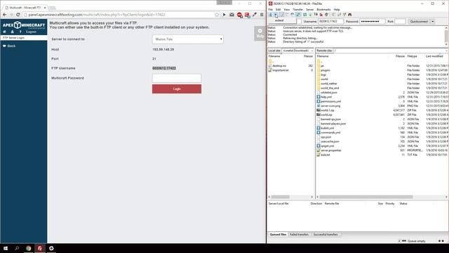 MC Servers 101: Managing Minecraft Files via FTP смотреть онлайн