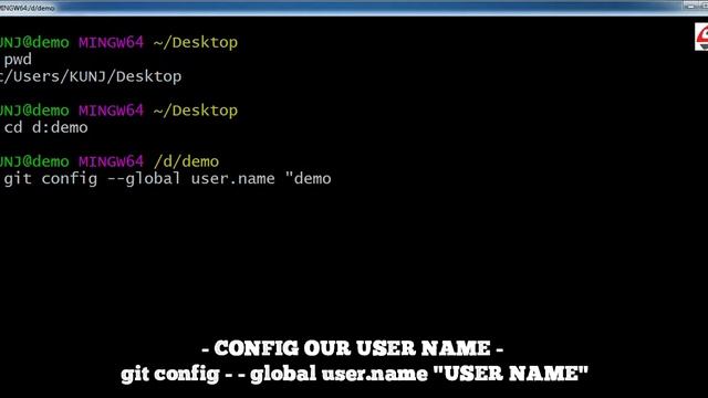 #3 How to Config our User name & Email in Git смотреть онлайн