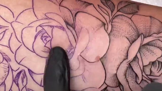 5RL Whip Shading Tattoo | Time lapse смотреть онлайн