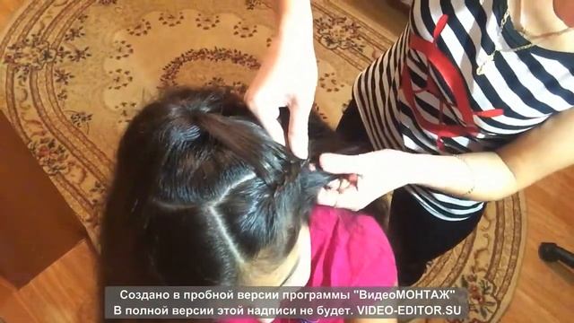 плетение корзинки на длинные волосы смотреть онлайн