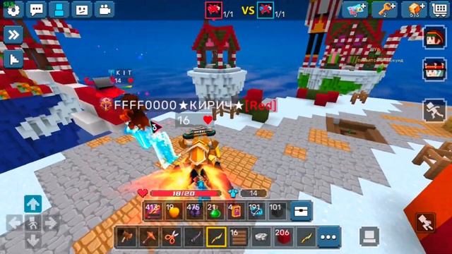PC Player VS Phone Player In BlockmanGo BedWars | blockman go смотреть онлайн