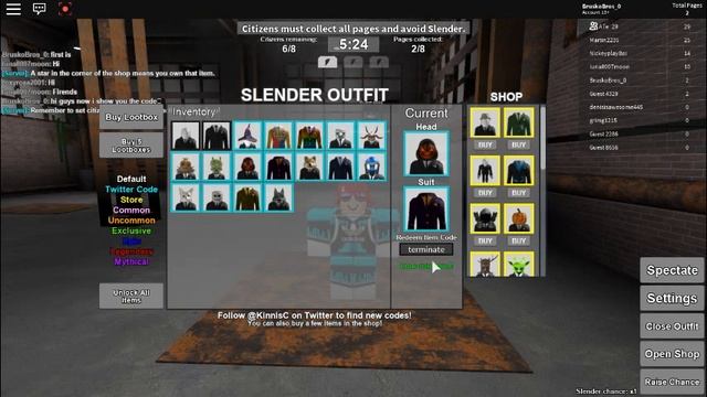 Roblox:Stop it Slender Man! 2 Codes смотреть онлайн
