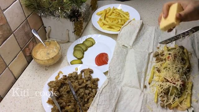 Шаурма. Шаурма с фаршем. Грибная шаурма. Шаверма
