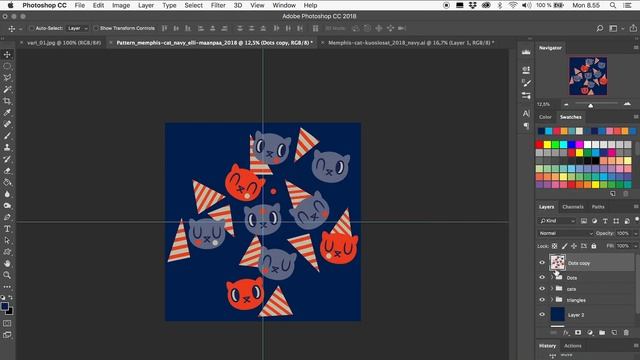 How to Make a Repeat Pattern (Advanced PS) смотреть онлайн