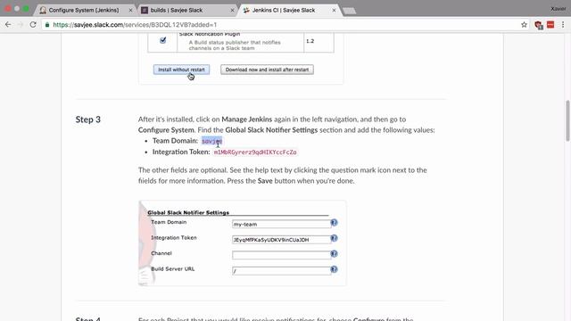 Integrate with Slack (Get started with Jenkins, #12) смотреть онлайн