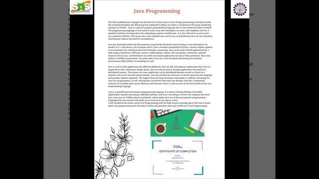 Article about Java Programming. смотреть онлайн