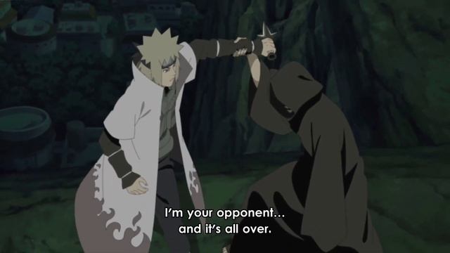 Naruto's birth and death of Minato and Kushina | Minato vs Tobi and Nine tails смотреть онлайн