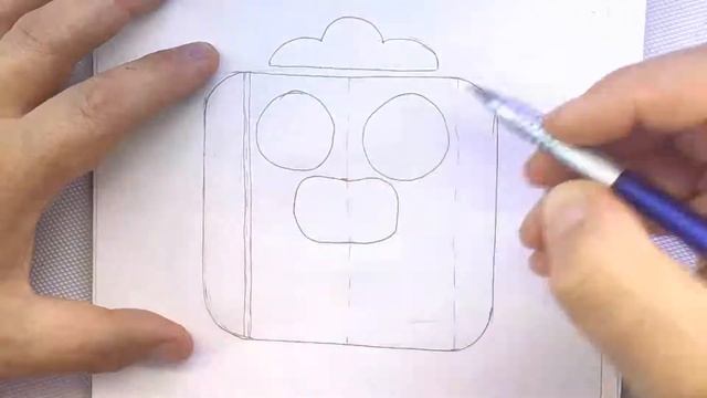 Рисуем значки Бравл Старс - значок Спайка - Как нарисовать Спайка из Brawl Stars смотреть онлайн