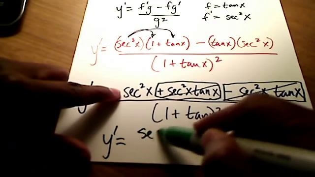 Calc I: Quotient Rule for derivatives of Trigonometric Functions смотреть онлайн