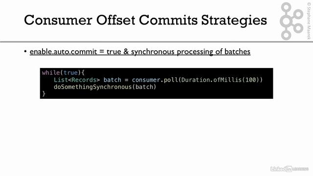 08 Kafka Elasticsearch Consumer and Advanced Configurations 011 Consumer offset commit strategies смотреть онлайн