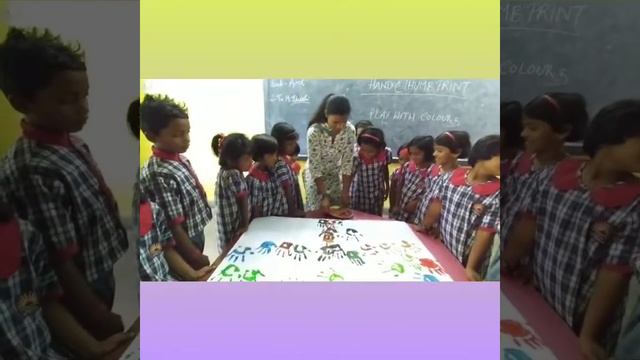 Little munchkin#Class 1#Play with Colors#Hand&thumb Print смотреть онлайн