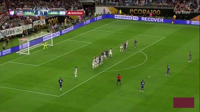 LIONEL MESSI AMAZING FREE KICK GOAL IN COPA AMERICA 2016 720P смотреть онлайн