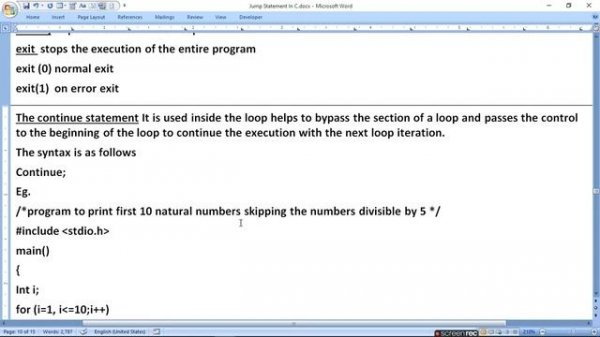 Jump Statements In C | break continue goto return |ratan agarwal it informer