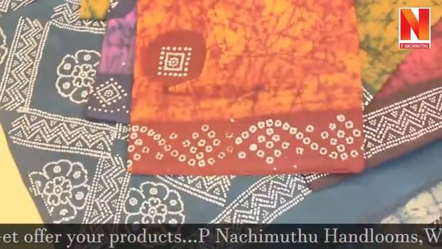 Batik Soft Cotton Sarees ❣️10.5 Yards ❣️|24 June 21|PNachimuthu Handlooms@West Mambalam ?