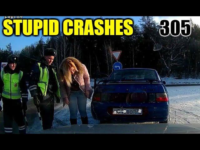 Stupid driving mistakes 305 (January 2019 English subtitles) смотреть онлайн