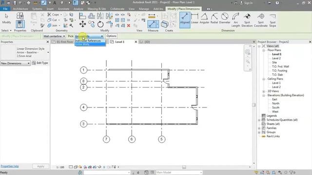 11.4 Dimension entire wall and Editing dimension text - Revit MEP 2021- Hindi смотреть онлайн