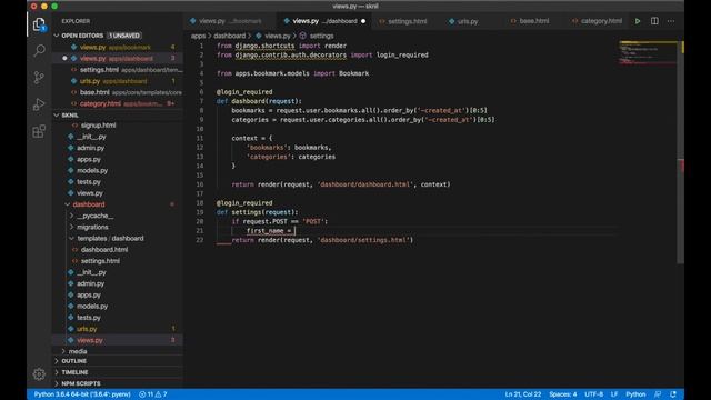 Settings - Building a SaaS using Django and Vue.js - Part 11 смотреть онлайн