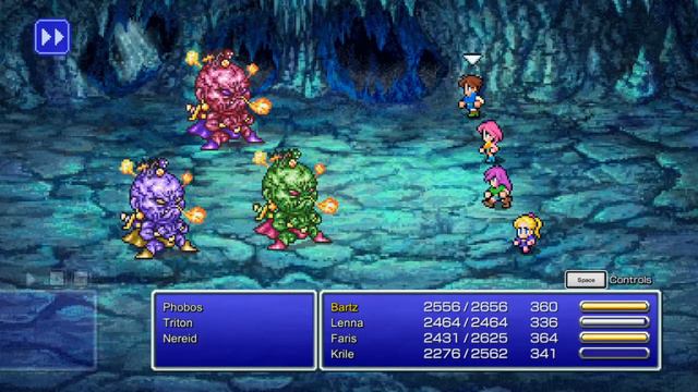 Final Fantasy V Pixel Remaster - Phobos/Triton/Nereid Boss Battle смотреть онлайн