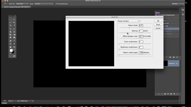 Photoshop CC : Custom shapes and brick fill patterns CC 2019 2018 etc смотреть онлайн