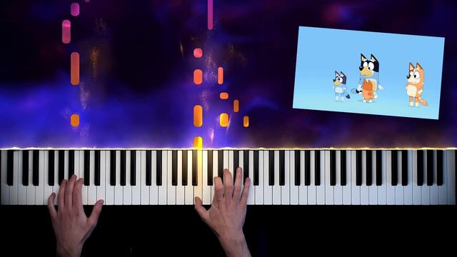 Bluey Theme Song - Piano Cover + Sheet Music смотреть онлайн