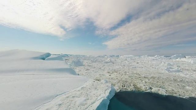360°, Icebergs of Greenland. Part V. 4К aerial video смотреть онлайн