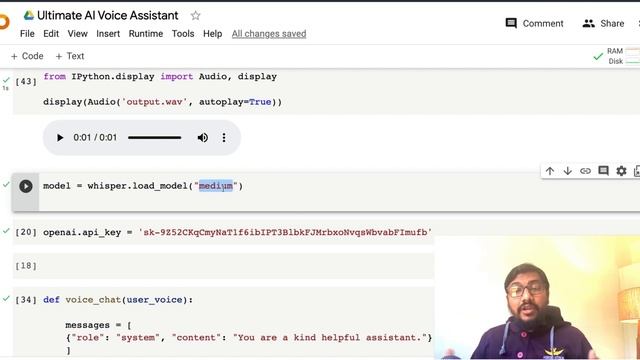 Ultimate AI Voice Assistant with ChatGPT API and OpenAI Whisper - Full Tutorial смотреть онлайн