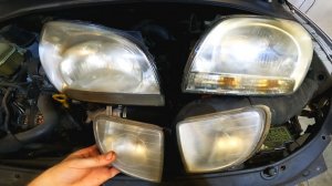 Снимаем передние фары и ПТФ Kia Sportage 2004-2008год