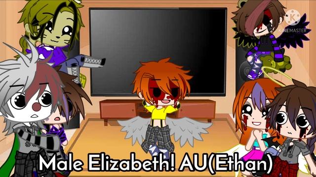 Aftons + Ennard, Glitchtrap React To Elizabeth Aus {Bad Apple} Part 2