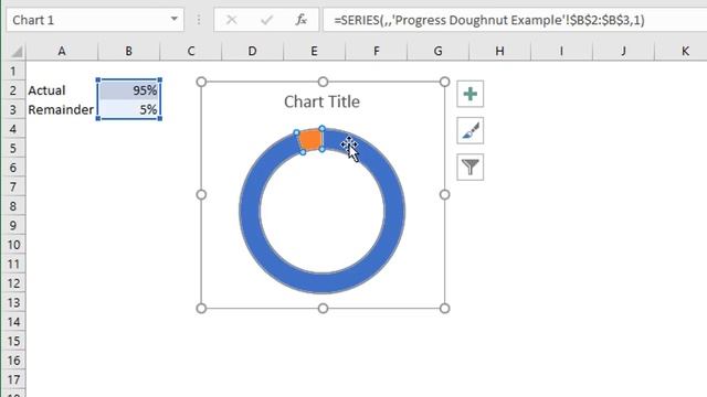 Progress Circle Chart in Excel - Part 1 of 2 смотреть онлайн