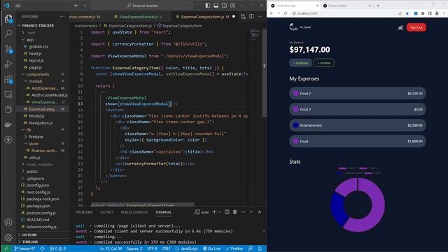 Next.js, Tailwind & Firebase Tutorial #6 - Expenses Part 2 | Finance Tracker смотреть онлайн