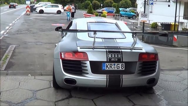 Modified Audi R8 V8 at the Nürburgring Nordschleife! смотреть онлайн