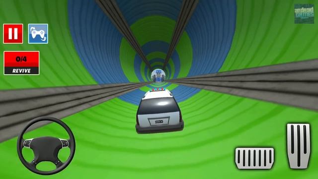 Police Jeep And Pickup SUV Car Stunts - Driving On Zigzag Ramps - Android Gameplay смотреть онлайн