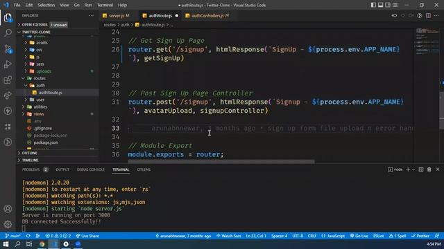 ?5. Full Project Overview | Full Stack Twitter Clone with Node, Express, MongoDB, Socket.io,PugJS смотреть онлайн