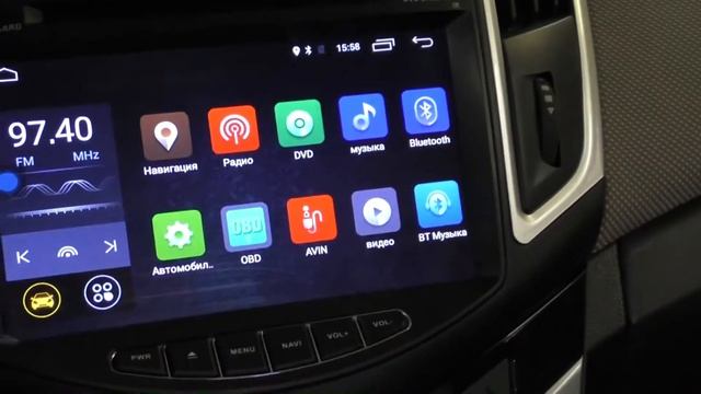 Магнитола LeTrun на Chevrolet Cruze 2013 года смотреть онлайн
