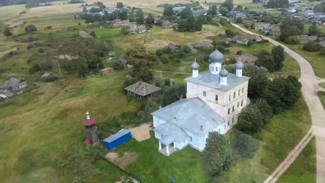 с. Сукромны. Храм Тихвинской иконы Божьей Матери. смотреть онлайн