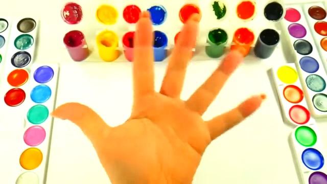 Сборник Учим цвета Learn Colors Песня про цвета Про пальчики Учимся Рисовать на руке Семья пальчико