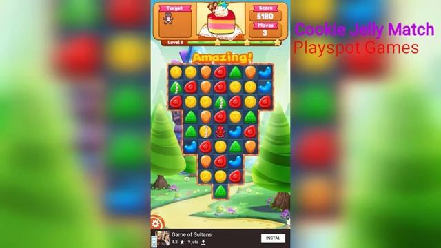 Cookie Jelly Match - Playspot games "Cnal GamesFA" смотреть онлайн