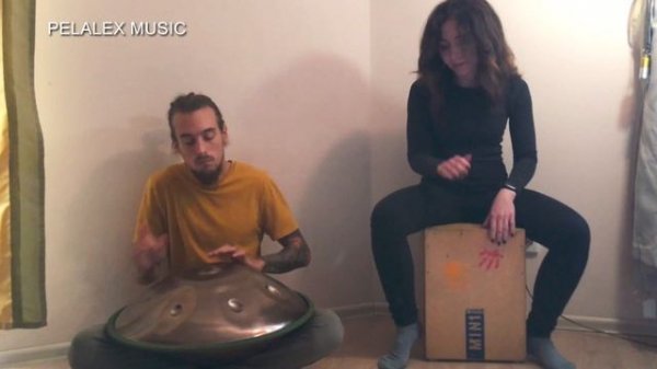 Игра на Ханге и Кахон Музыка, Красивый Ритм, Ханг Музыка, Handpan And Cajon Music